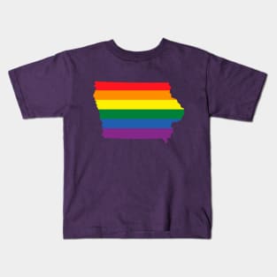 Iowa state LGBT Pride Kids T-Shirt